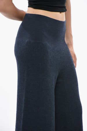 Pantaloni in Maglia a Vita Alta