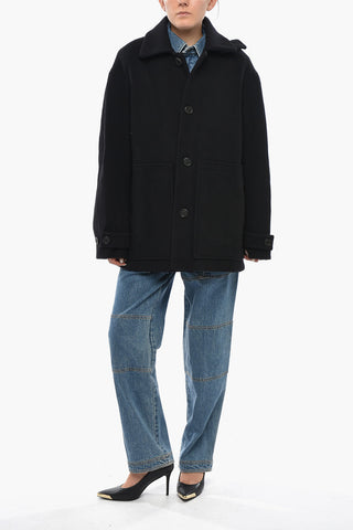 Wool-Blend Cropped Coat ERIC