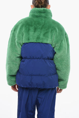 Two-Tone Jacket ACE With Faux-Fur Details