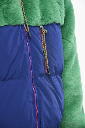 Two-Tone Jacket ACE With Faux-Fur Details