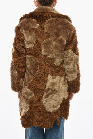Cappotto ANA Bicolore in Ecopelliccia