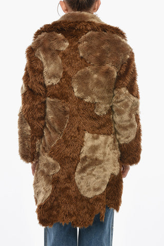 Two-Tone Faux-Fur Coat ANA