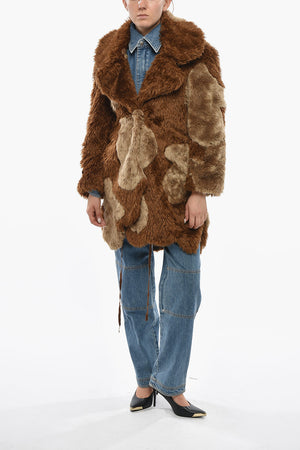 Cappotto ANA Bicolore in Ecopelliccia