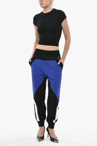 Casual Color-Block-Hose Mit Elastischem Bund