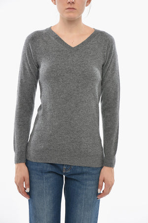 Maglia in Misto Lana con Scollo a V