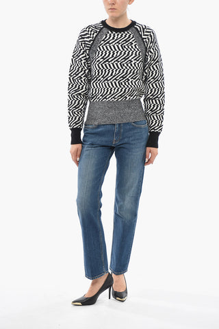 Maglia Girocollo in Lana Bicolore