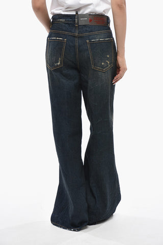 Stonewashed Wide-Leg Jeans 34cm