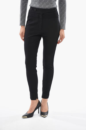 Stretch-Fabric Pants MORGAN With Ankle Zip