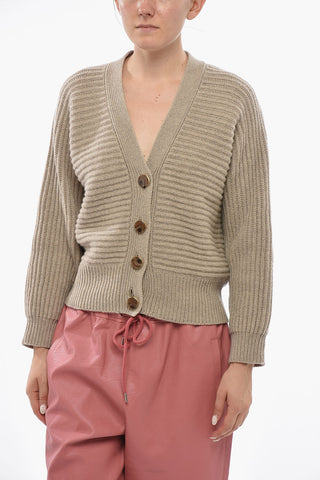 Cashmere and Wool V-Neck Cardigan
