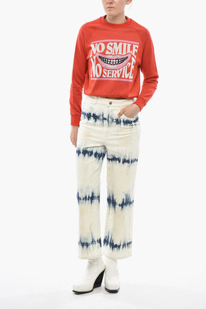 Straight-Leg Tie-Dye Jeans 23cm