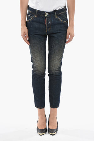 Jeans COOL GIRL Effetto Stonewashed a Vita Regolare 14cm