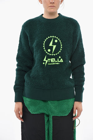 Wool-Blend Crew-Neck Sweater With Front Embroidery