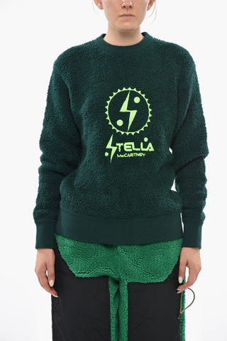 Wool-Blend Crew-Neck Sweater With Front Embroidery