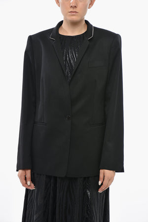 Blazer FLORENCE in Lana con Colletto a Contrasto