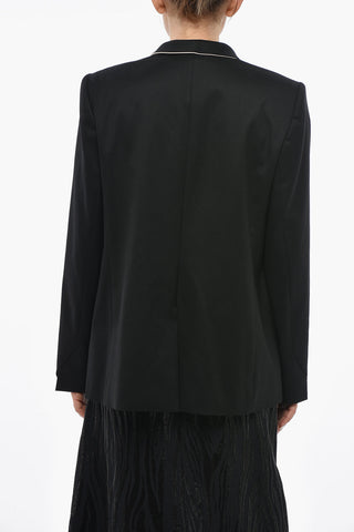 Blazer FLORENCE Aus Wolle Mit Kontrastierendem Kragen