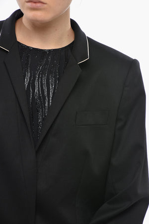 Blazer FLORENCE in Lana con Colletto a Contrasto