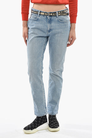 Straight-Leg Jeans With Industrial Logo Belt 17cm