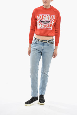 Straight-Leg Jeans With Industrial Logo Belt 17cm