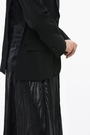 Blazer BRILEY in Doppio Tessuto con Dettaglio Lace-up