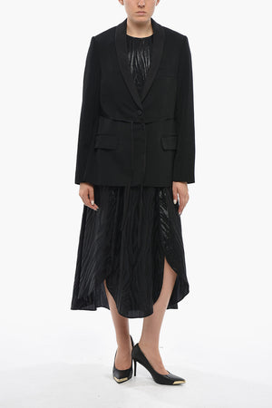Double-Fabric Blazer BRILEY with Lace-up Detail