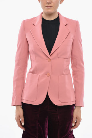 Einfarbiger Blazer ELEANOR mit klassischem Revers