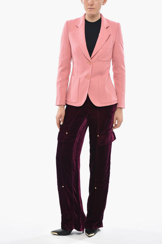 Einfarbiger Blazer ELEANOR mit klassischem Revers