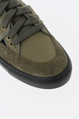 Sneakers Basse in Cotone con Dettagli Cut Out