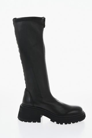Lederstiefel LUNE mit 6cm Track-Sohle