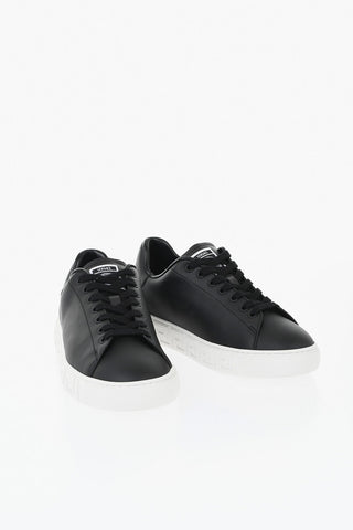 Low-Top Sneakers with Greek-Pattern Sole