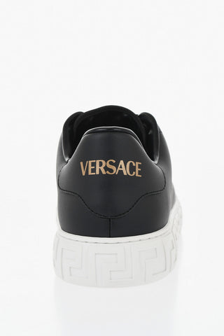 Low-Top Sneakers with Greek-Pattern Sole