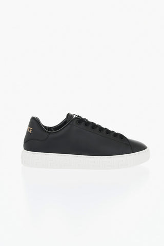 Low-Top Sneakers with Greek-Pattern Sole