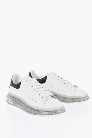Leather Low-Top Sneakers LARRY With Oversize Transparent Sole