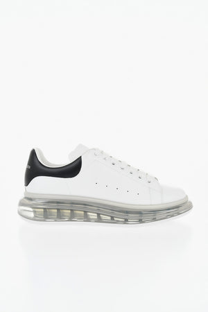 Leather Low-Top Sneakers LARRY With Oversize Transparent Sole