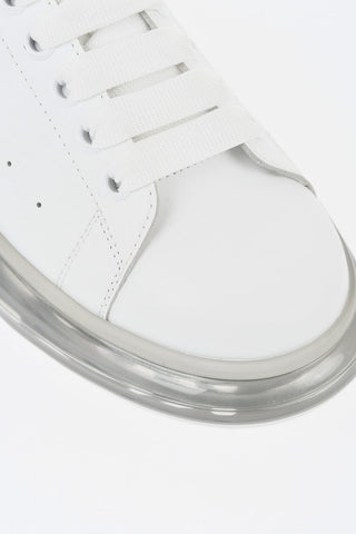 Leather Low-Top Sneakers LARRY With Oversize Transparent Sole