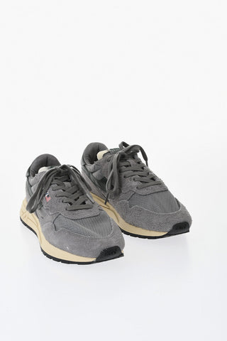 Niedrige Wildleder-Sneaker REELWIND mit Mesh-Details