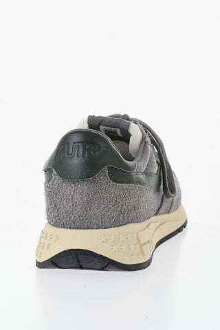 Niedrige Wildleder-Sneaker REELWIND mit Mesh-Details
