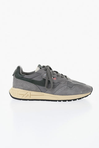 Niedrige Wildleder-Sneaker REELWIND mit Mesh-Details