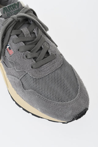 Niedrige Wildleder-Sneaker REELWIND mit Mesh-Details
