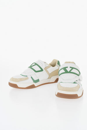GARAVANI Sneakers Basse in Pelle con Chiusura in Velcro