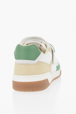 GARAVANI Low-Top Leather Sneakers With Velcro Closure