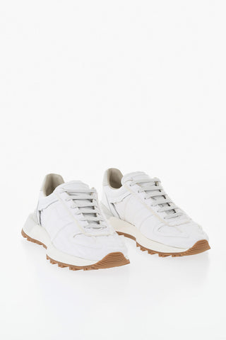 MM22 Low-Top-Sneaker aus Leder und Stoff