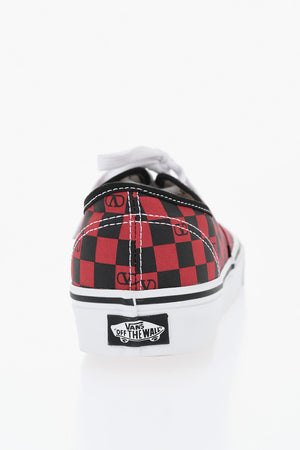 VALENTINO GARAVANI X VANS Low-Top Two-Tone Checkered Canvas Sneakers