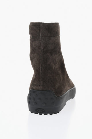 Wildlederstiefel Mit Schnürung