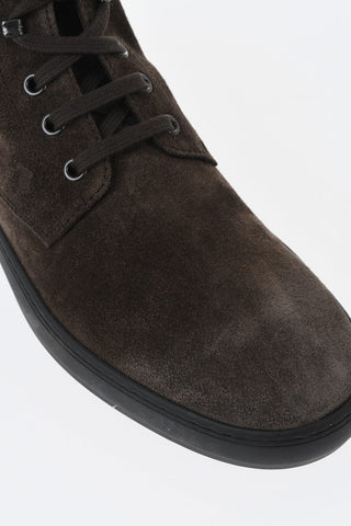 Wildlederstiefel Mit Schnürung