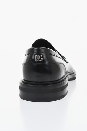 Brushed Leather Penny Loafers ALTAVILLA