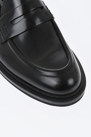 Brushed Leather Penny Loafers ALTAVILLA