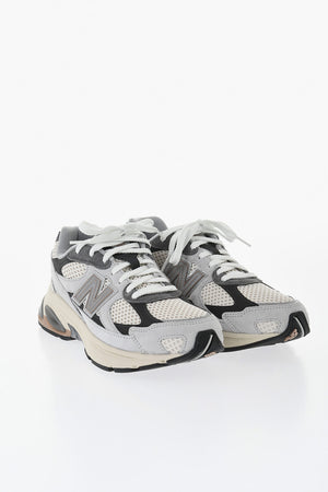 Low-Top Color-Block Sneaker aus Veloursleder und Mesh