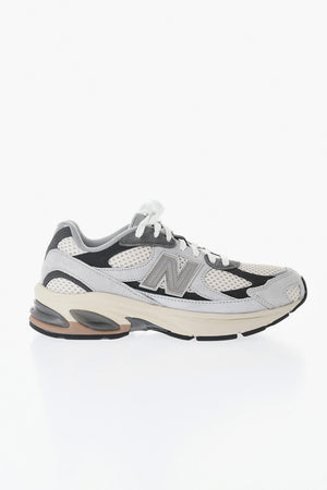 Low-Top Color-Block Sneaker aus Veloursleder und Mesh
