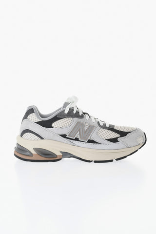Sneakers Basse Color Block in Suede e Mesh