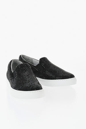 Slip-On mit Strass und Kontrastsohle